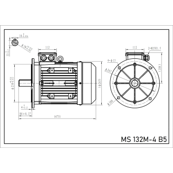 Silnik elektryczny 7,5kW 1400 obr/min. 132 B5